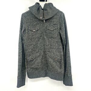 Burton Heathered Gray Fleece Lined Full Zip Hoodie Women's Small